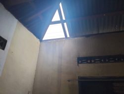 STM Hilir Diterjang Puting Beliung, Atap Rumah Wartawan Rusak Diterbangkan Angin