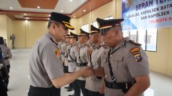 Empat Jabatan Berganti, Kapolresta Deli Serdang Pimpin Sertijab Kabag Log dan Tiga Kapolsek