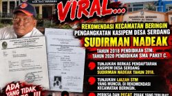 Pengangkatan Kasipem Desa Serdang Tahun 2018 Disorot, LIPAN Sumut Desak Pemeriksaan Dokumen Pendidikan Dan Camat AT S.STP