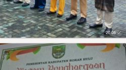 Camat Tambusai Utara SUNARJI ,S.Pd TERIMA PENGHARGAAN atas Capaian Jumlah Responden Tertinggi I Dari 16 Kecamatan Keberhasilan Pengukuran lndeks Harmoni lndonesia (IHAI)