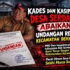 Klarifikasi Dugaan Persyaratan Ijazah Kasipem Desa Serdang Mandek? Kades dan Kasipem Tak Hadiri Undangan Kecamatan