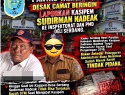Ketua LSM LIPAN Sumut Desak Camat Beringin Laporkan Kades dan Kasipem Desa Serdang ke PMD serta Inspektorat
